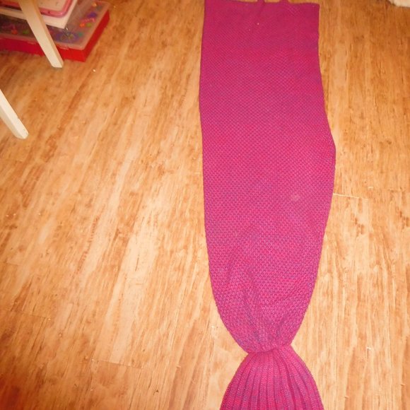 Other Knitted Mermaid Tail Blanket Poshmark